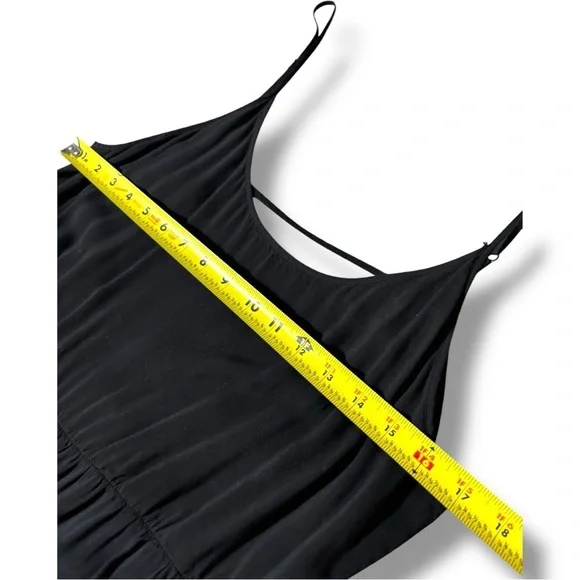 Talula Classic Black Sleeveless Skinny Strap Tiered Empire Waist Mini Dress - Picture 11 of 16